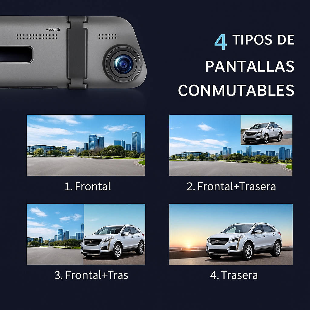 Cleardrive™ Retrovisor con Cámara HD