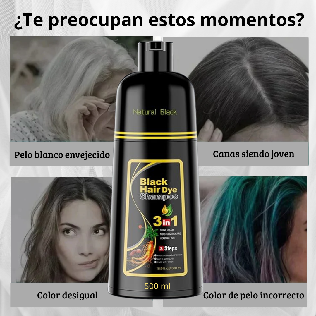 2x1 Champú AntiCanas 500ml / DESPÍDETE DE LAS CANAS EN TAN SOLO 5 DÍAS!