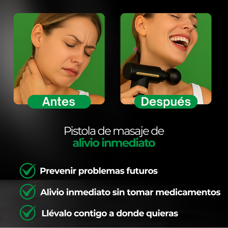 ReliefGun - Pistola de Masaje para Alivio Inmediato