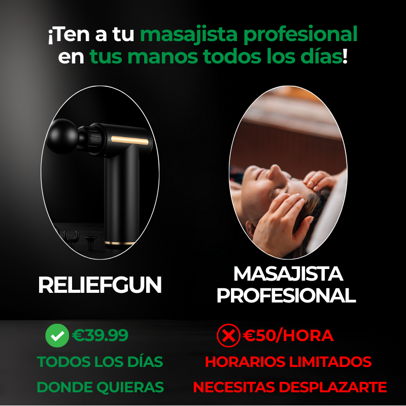 ReliefGun - Pistola de Masaje para Alivio Inmediato