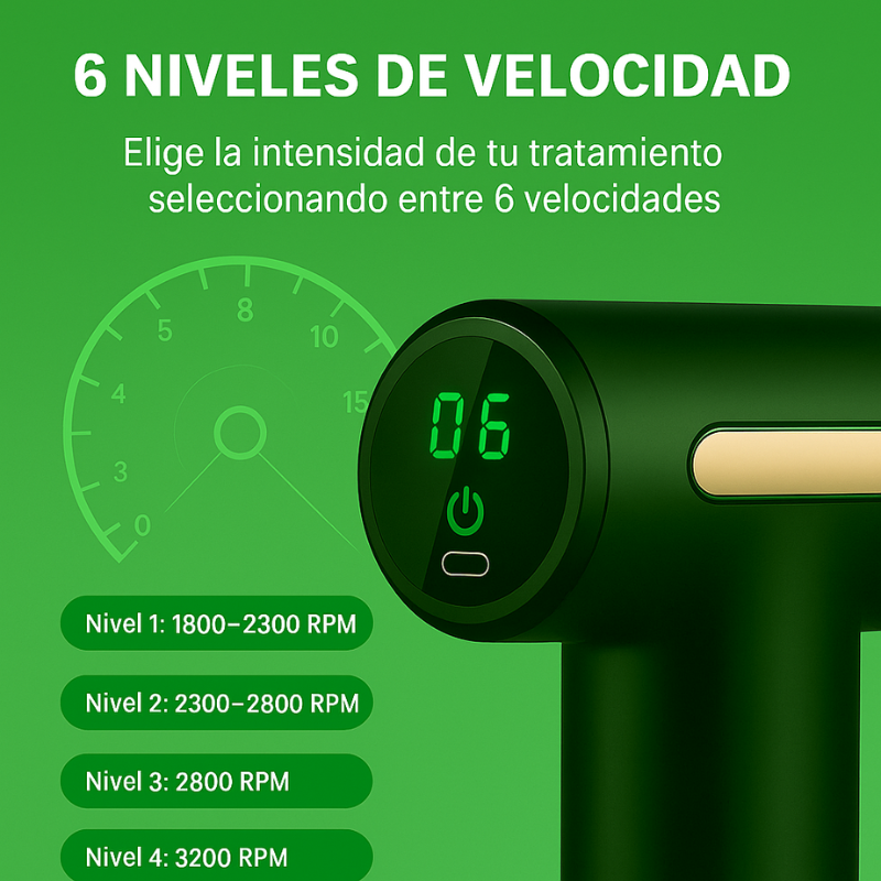 ReliefGun - Pistola de Masaje para Alivio Inmediato