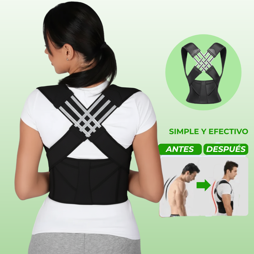 Corrector de Postura AlignPro Veltura™ + Parches Alivio del Dolor (GRATIS) - Edición Limitada